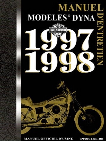 Manuel Harley DYNA 1997-1998
