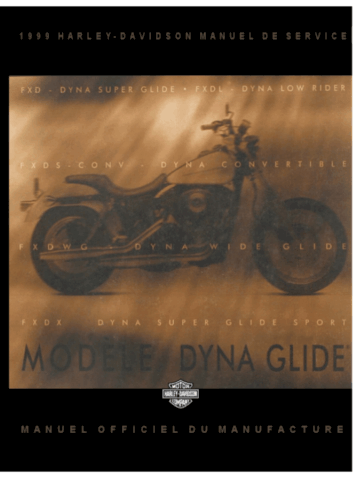 Manuel Dyna Glide 1999 en français