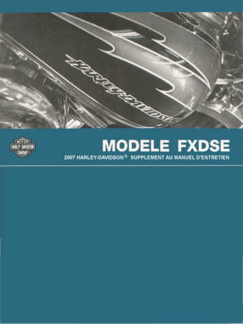 Traduit par Haley.Doc ! Manuel Dyna FXDSE 2007 en français