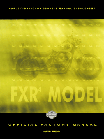 Manuel Harley FXR 4 - 2000