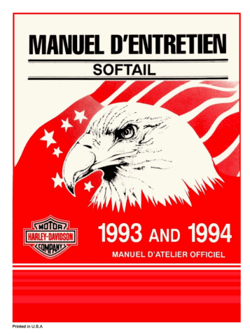 Manuel Softail 1993-1994 en français