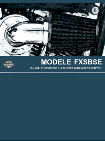 Manuel Softail FXSBSE 2014 en français