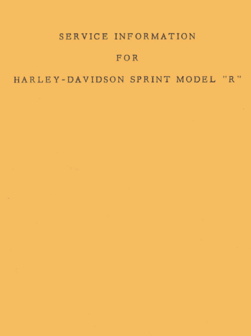 Manuel Harley Sprint - 1961