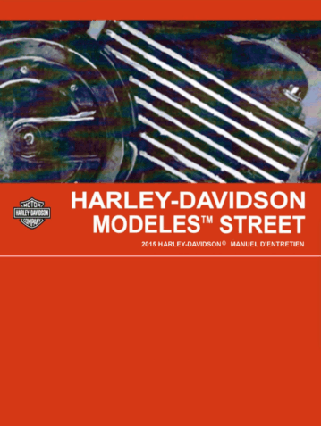 Manuel Harley STREET XG 2015 en français