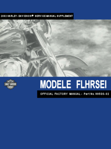 Manuel Harley FLHRSEI - 2002 en français