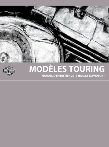 Manuel Harley Touring - 2013 en français
