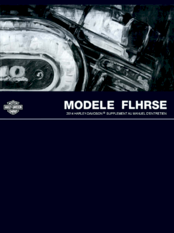 Manuel Harley Touring FLHRSE - 2014 en français