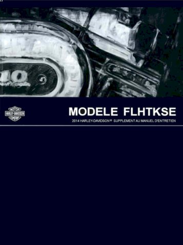 Manuel Harley Touring FLHTKSE - 2014 en français