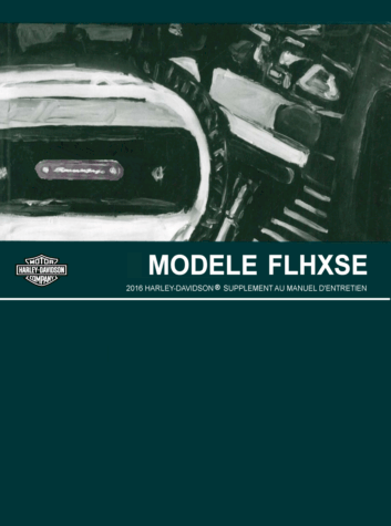 Manuel Harley Touring FLHXSE - 2016 en français