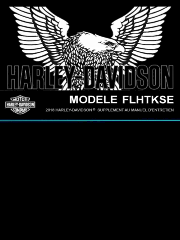 Manuel Harley Touring FLHTKSE - 2018 en français