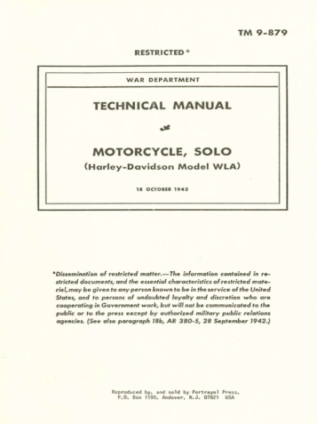 Manuel Harley TM 9-879 - 1943